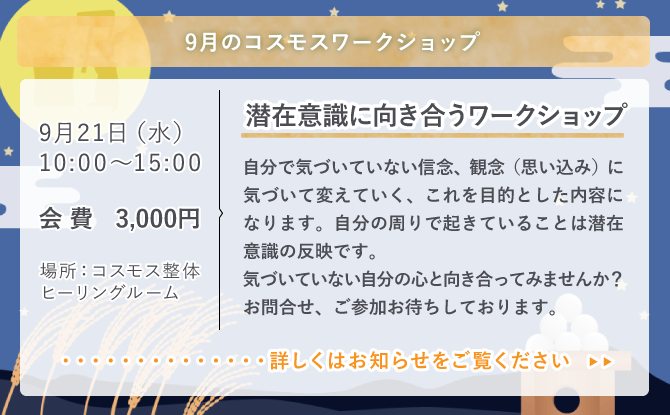 8月のコスモスワークショップ